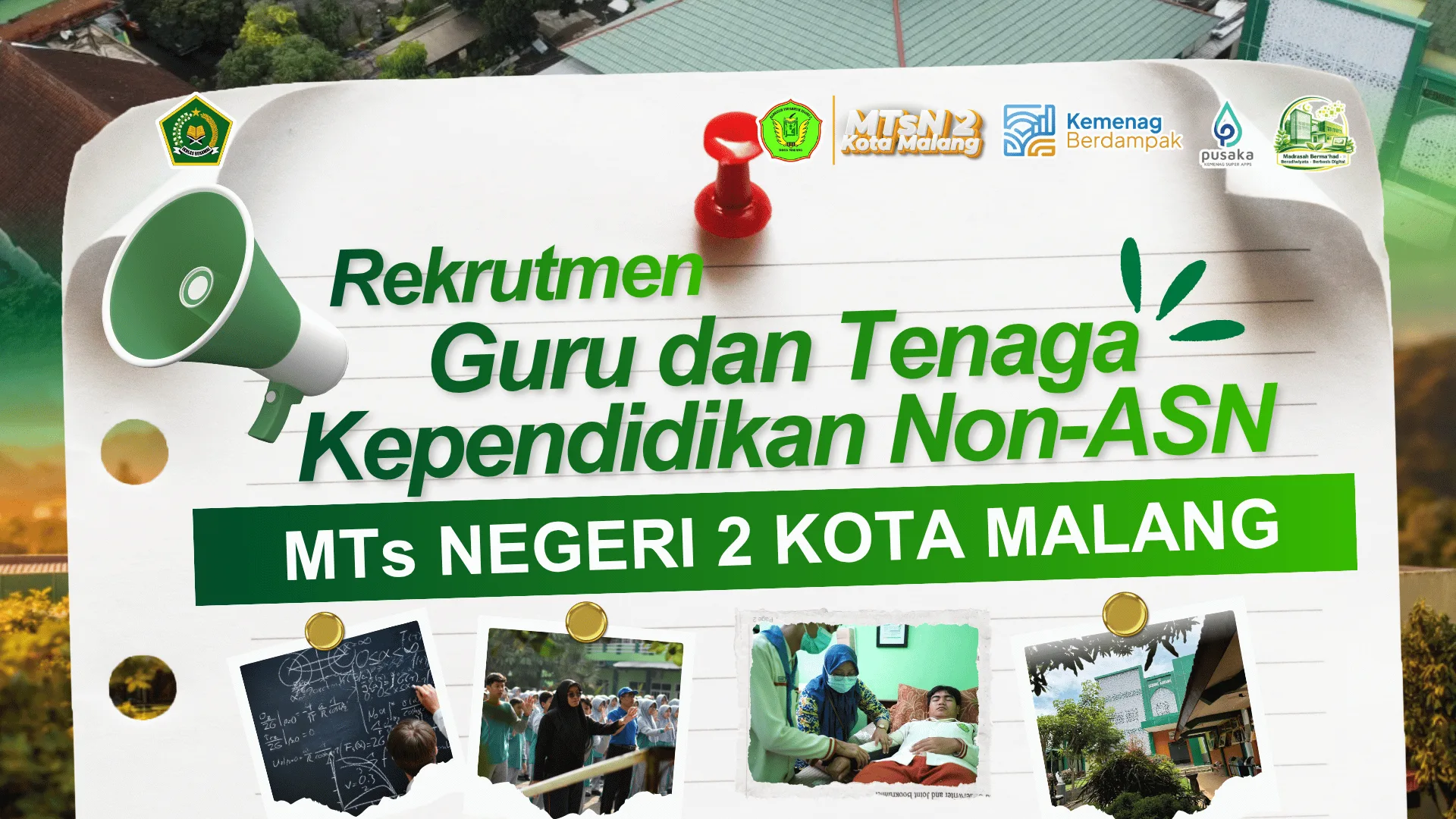 PENERIMAAN CALON GURU DAN TENAGA KEPENDIDIKAN NON ASN MTsN 2 KOTA MALANG TAHUN PELAJARAN 2026/2027