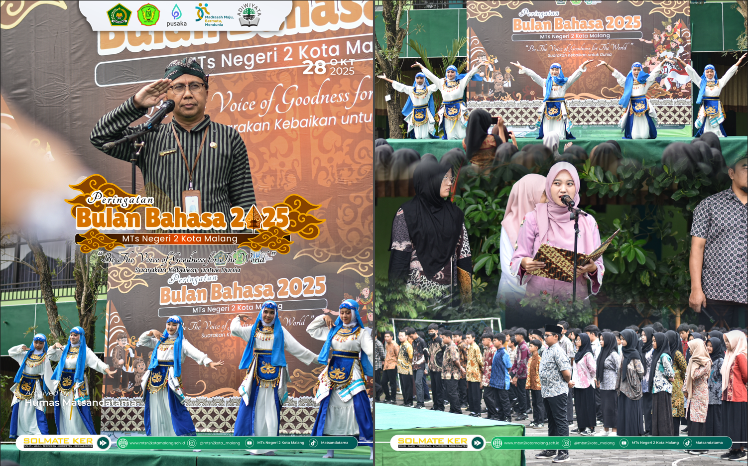 MTsN 2 Kota Malang Suarakan Kebaikan di Bulan Bahasa 2025