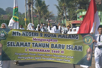 MTsN 2 Kota Malang Sambut Muharram 1440 H