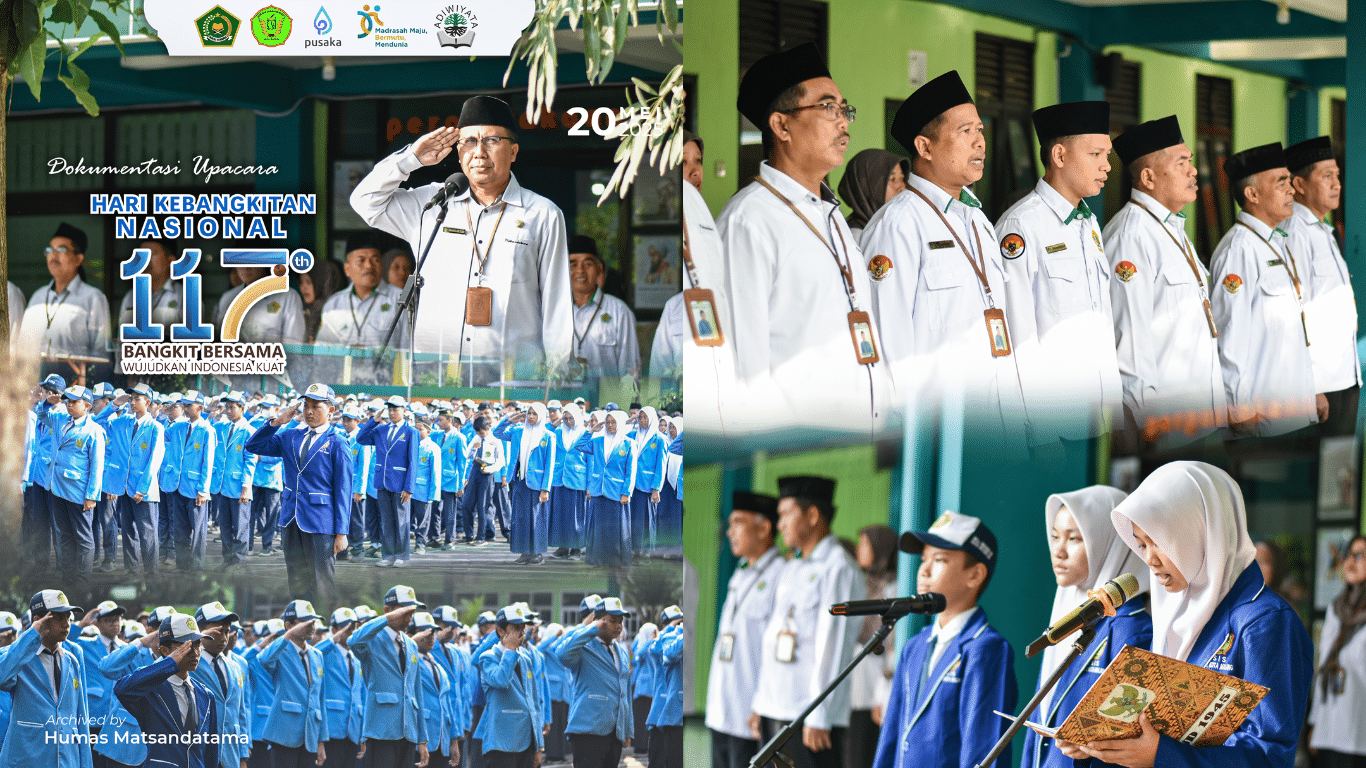 MTsN 2 Kota Malang Gelorakan "Bangkit Bersama Wujudkan Indonesia Kuat" dalam Upacara Peringatan Harkitnas ke-117