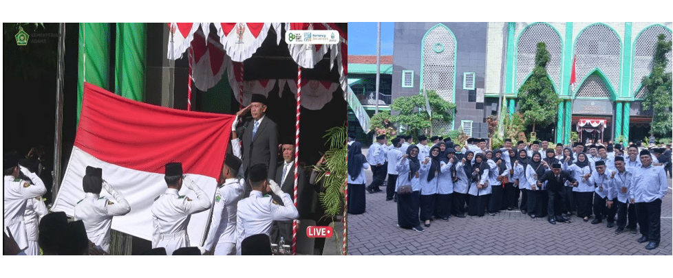 ASN MTsN 2 Kota Malang Ikuti Upacara HAB ke-80 Kemenag, Guru dan Siswa Berprestasi Raih Apresiasi