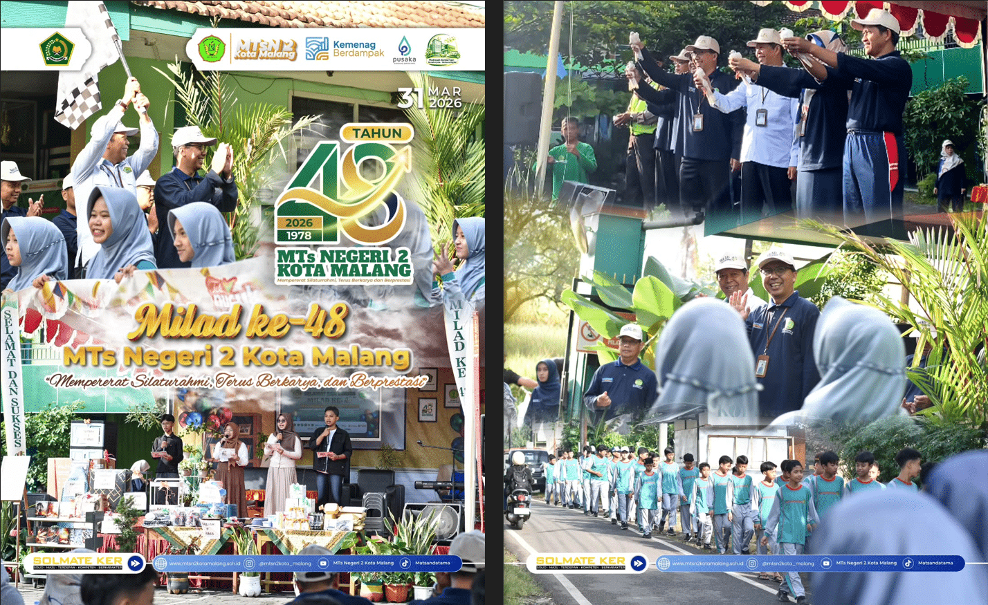 Gema Milad ke-48 Masih Terasa: MTsN 2 Kota Malang Tinggalkan Jejak Literasi dan Kebersamaan