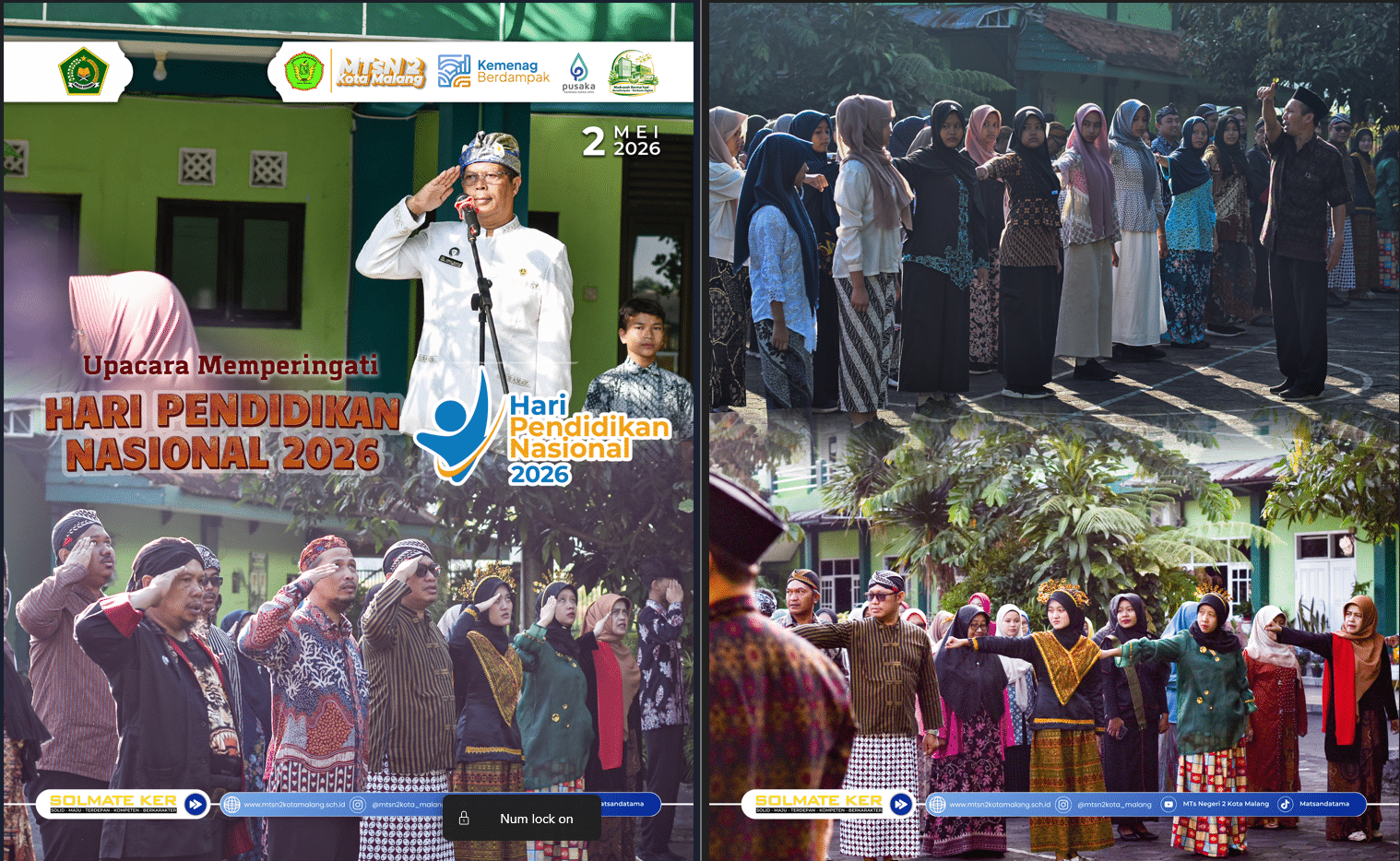 Semarak Hari Pendidikan Nasional 2026, MTsN 2 Kota Malang Teguhkan Semangat Pendidikan Berkarakter