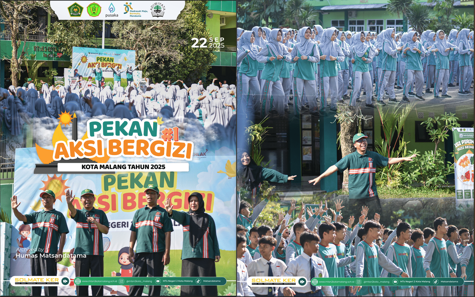 Aksi Bergizi MTsN 2 Kota Malang 2025 Wujudkan Generasi Sehat, Cerdas, dan Berprestasi