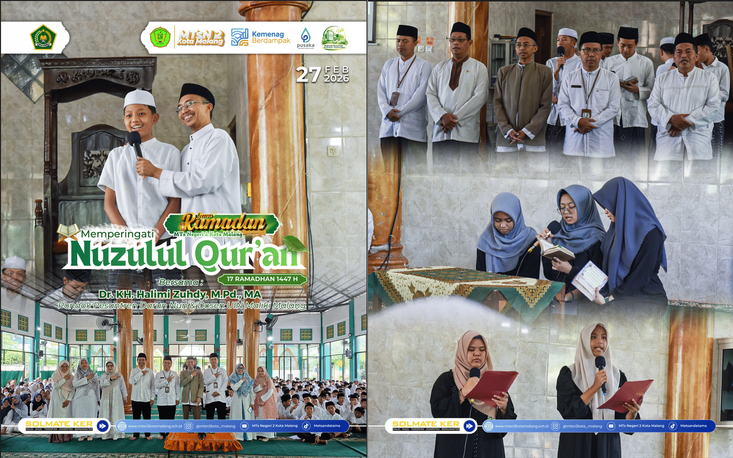 Meneguhkan Cinta Al-Qur’an dalam Peringatan Nuzulul Qur’an di MTsN 2 Kota Malang