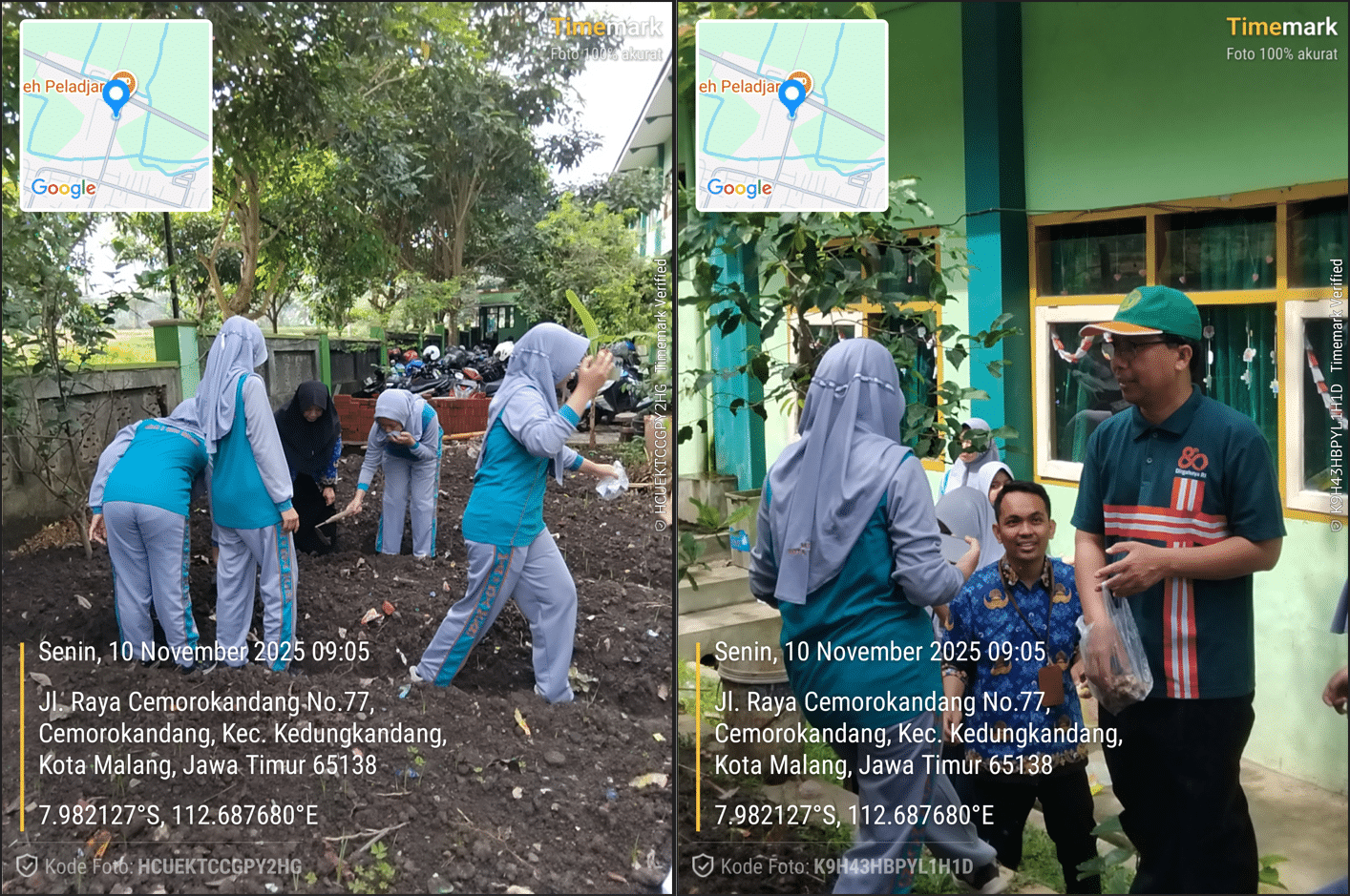 MTsN 2 Kota Malang Hijaukan Madrasah lewat AksiPenanaman Jahe Merah dan Kencur