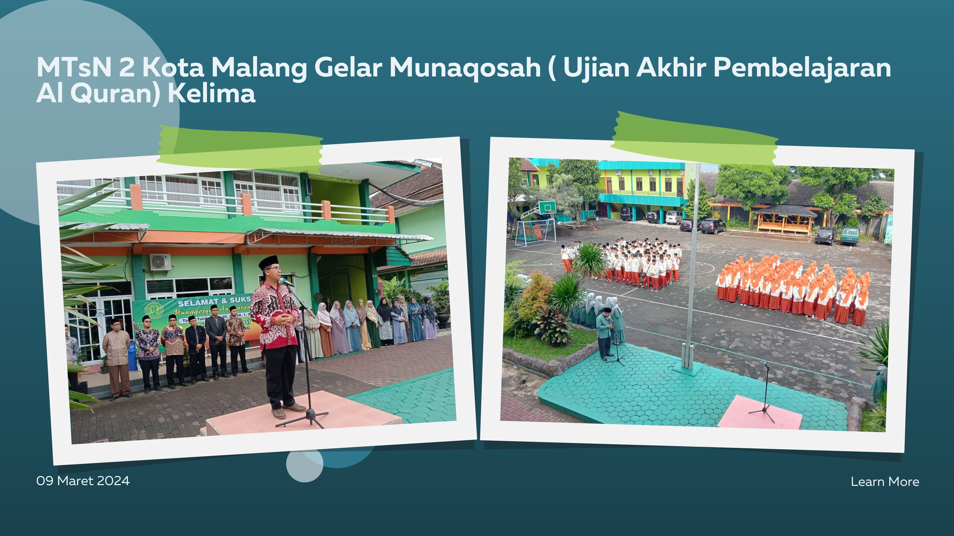 MTsN 2 Kota Malang Gelar Munaqosah ( Ujian Akhir Pembelajaran Al Quran) Kelima