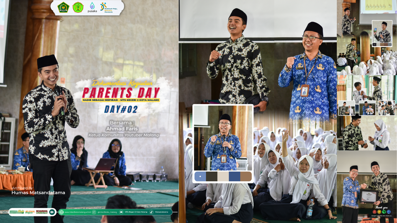 Parents Day ke-2 MTsN 2 Kota Malang Menjadi Generasi Kreatif dan Bijak dengan Media Sosial
