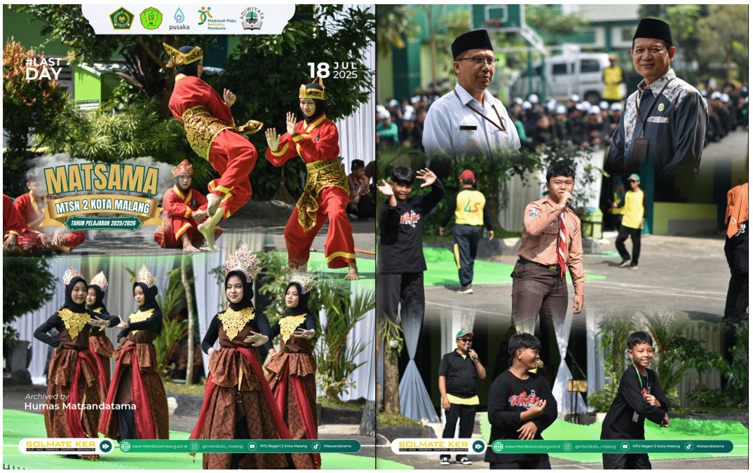 Matsama MTsN 2 Kota Malang Berakhir Meriah Semangat "Clean, Green, Peaceful" Siap Digaungkan