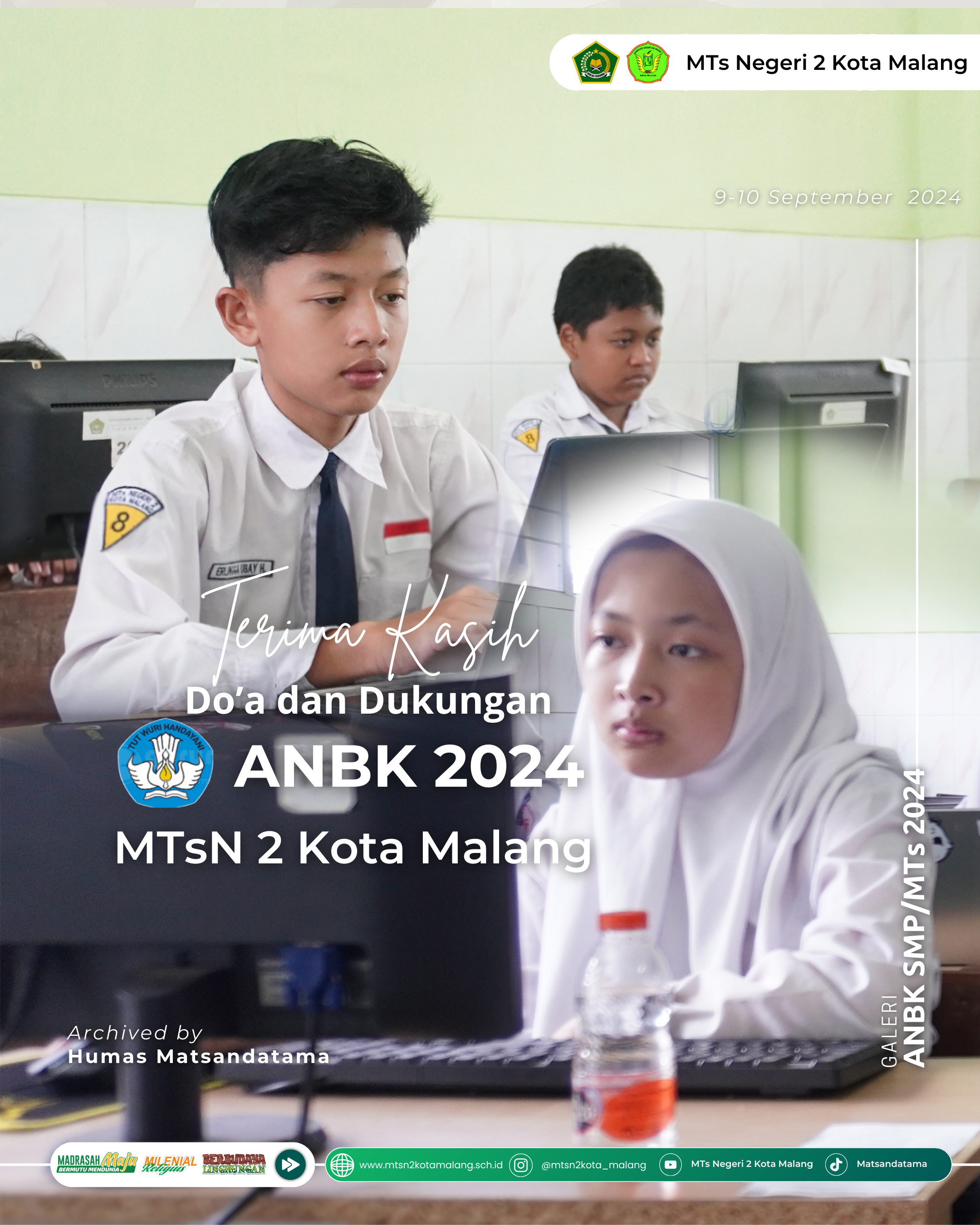 Kesiapan Optimal: MTsN 2 Kota Malang Gelar Gladi Bersih dan ANBK 2024