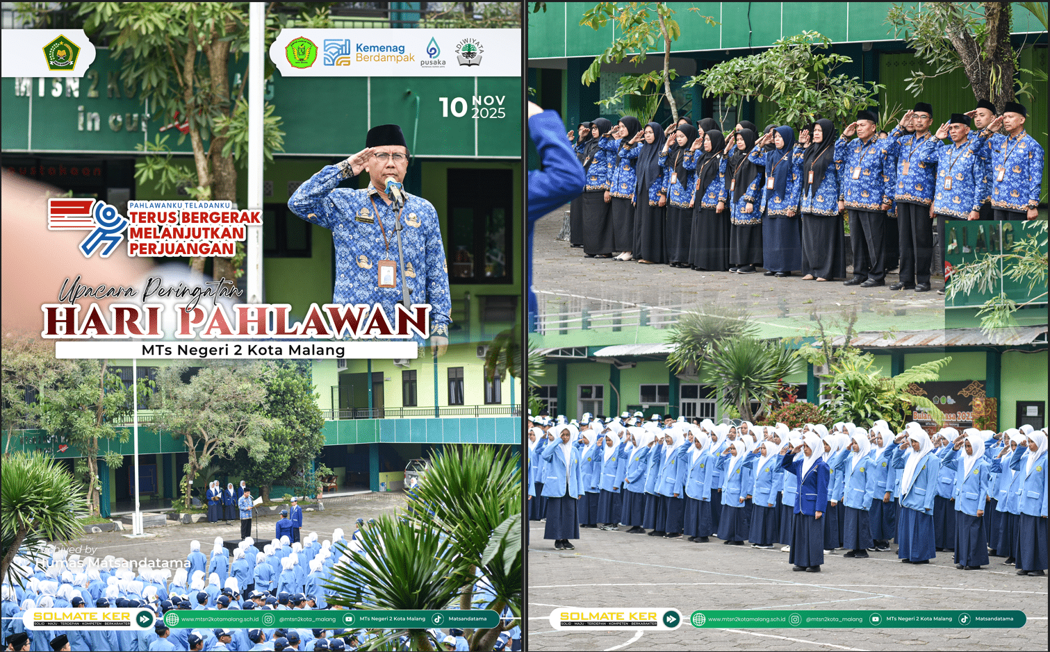 MTsN 2 Kota Malang Kobarkan Semangat Kepahlawanan di Hari Pahlawan 2025