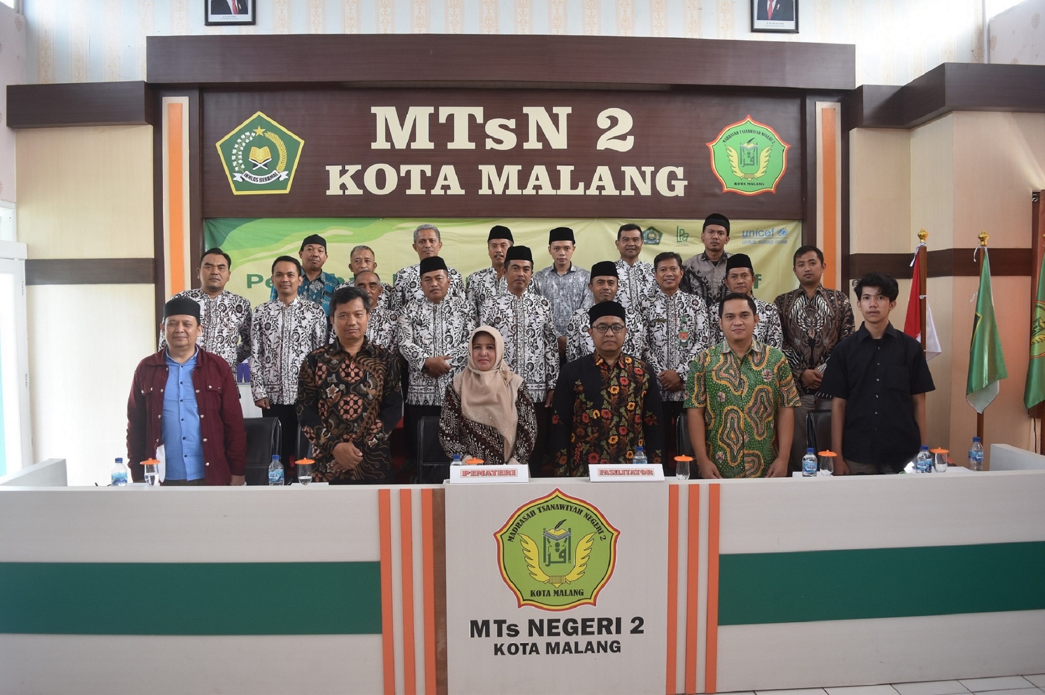 UNICEF Indonesia tunjuk MTsN 2 Kota Malang sebagai Role Model DISPO dan ROOTS bersama LPA dan LPKIPI