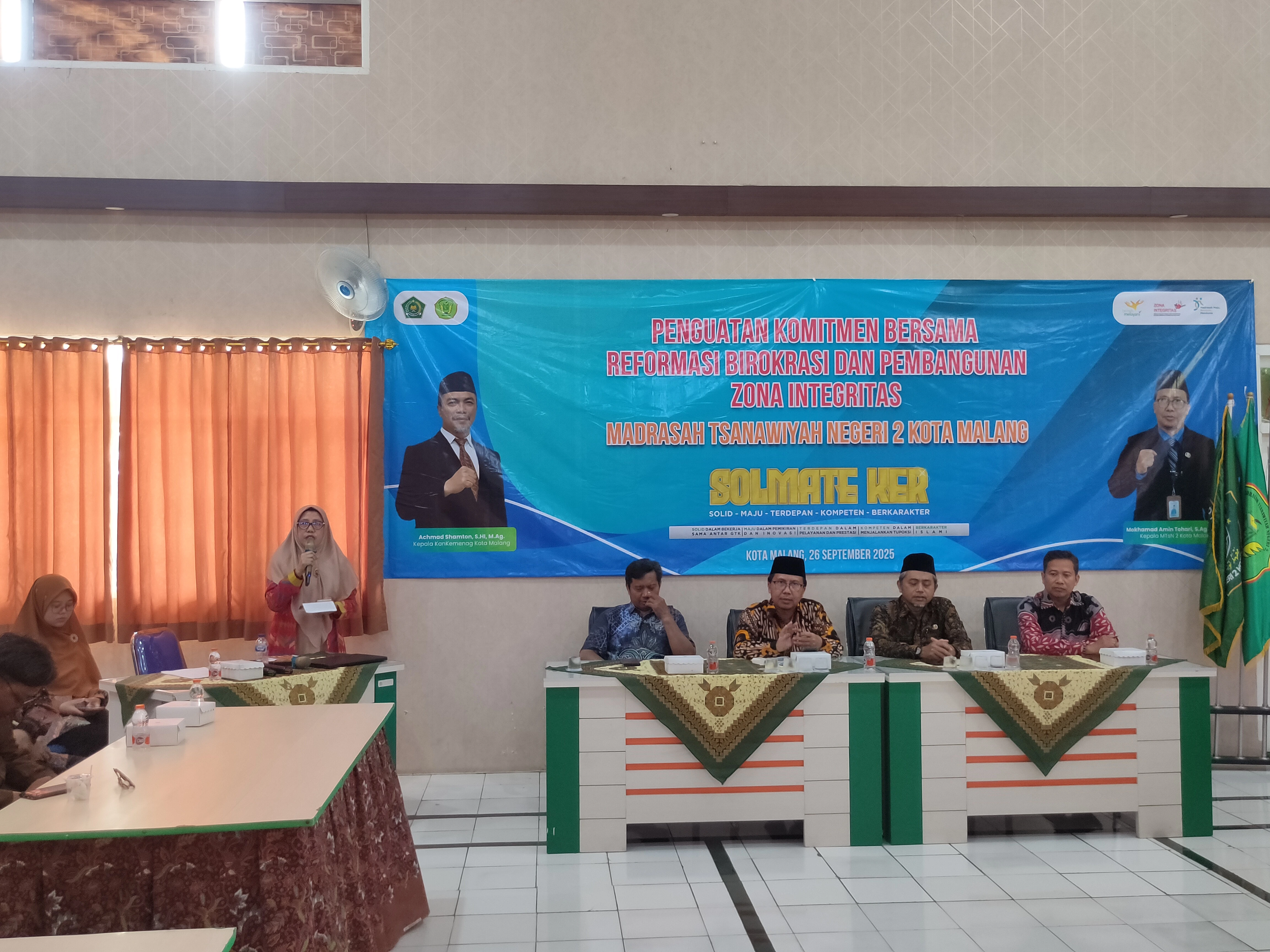 MTsN 2 Kota Malang Mantapkan Langkah Zona Integritas melalui Pendampingan Penyusunan Dokumen