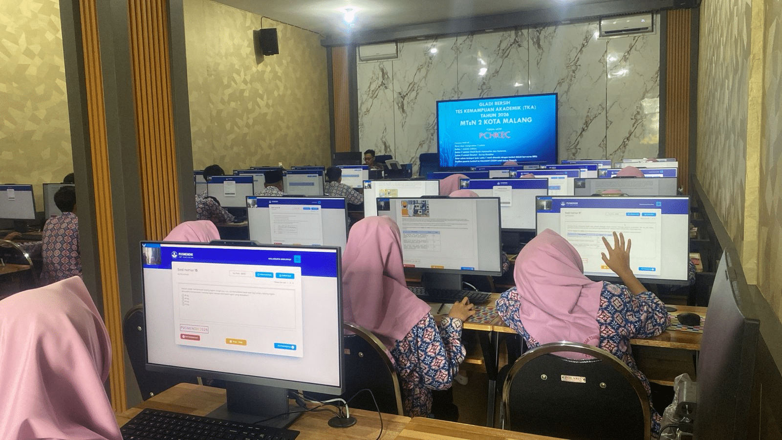 Gladi Bersih TKA 2025/2026, MTsN 2 Kota Malang Tegaskan Kesiapan Sistem Ujian Digital