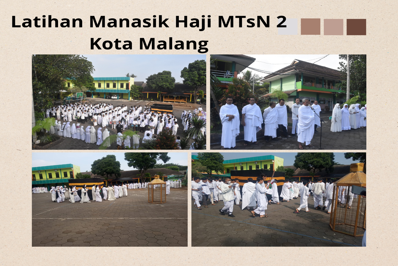 Manasik Haji MTsN 2 Kota Malang, Perkuat Komitmen Sempurnakan Rukun Islam ke-5