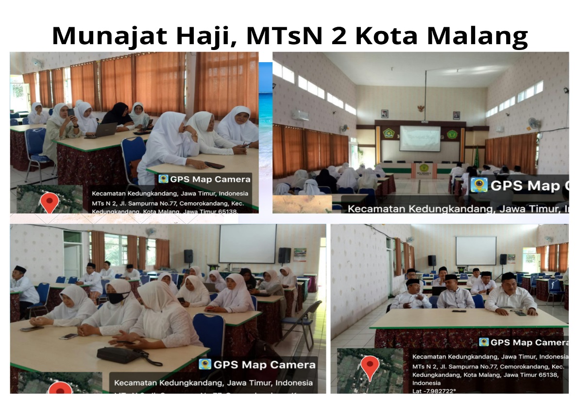GTK MTsN 2 Kota Malang Ikuti Munajat Haji Arofah 1444 H / 2023 M