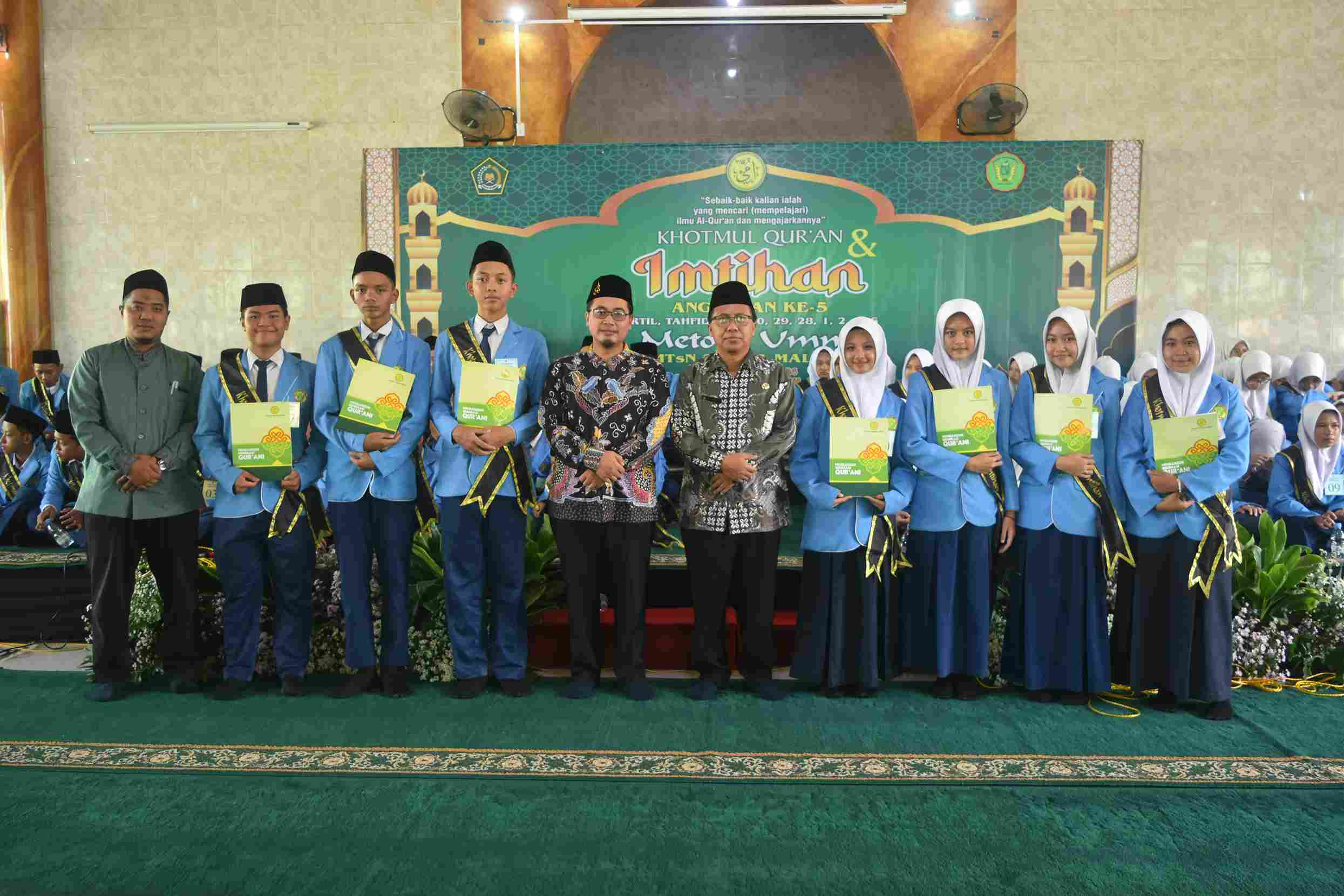 Imtihan dan Khotmil Quran Metode Ummi Luluskan 187 Peserta Didik MTsN 2 Kota Malang