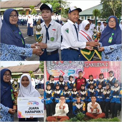 Paskibra dan Atlet Bulutangkis MTsN 2 Kota Malang Kembali Berprestasi