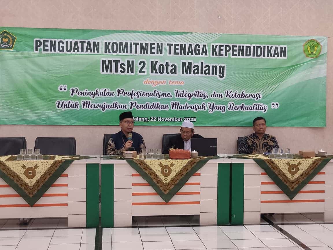 MTsN 2 Kota Malang Teguhkan Komitmen Tenaga Kependidikan untuk Wujudkan Layanan Madrasah Berkualitas