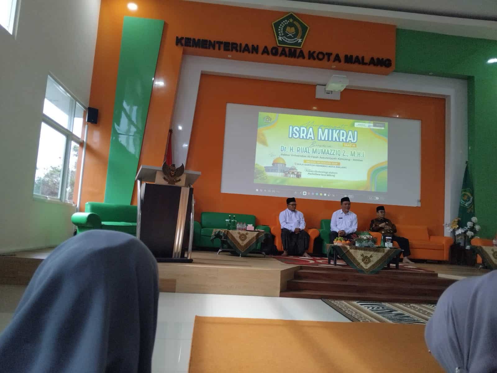 Pesan Ekoteologi Isra Mi’raj Menggema di Aula Kankemenag Kota Malang
