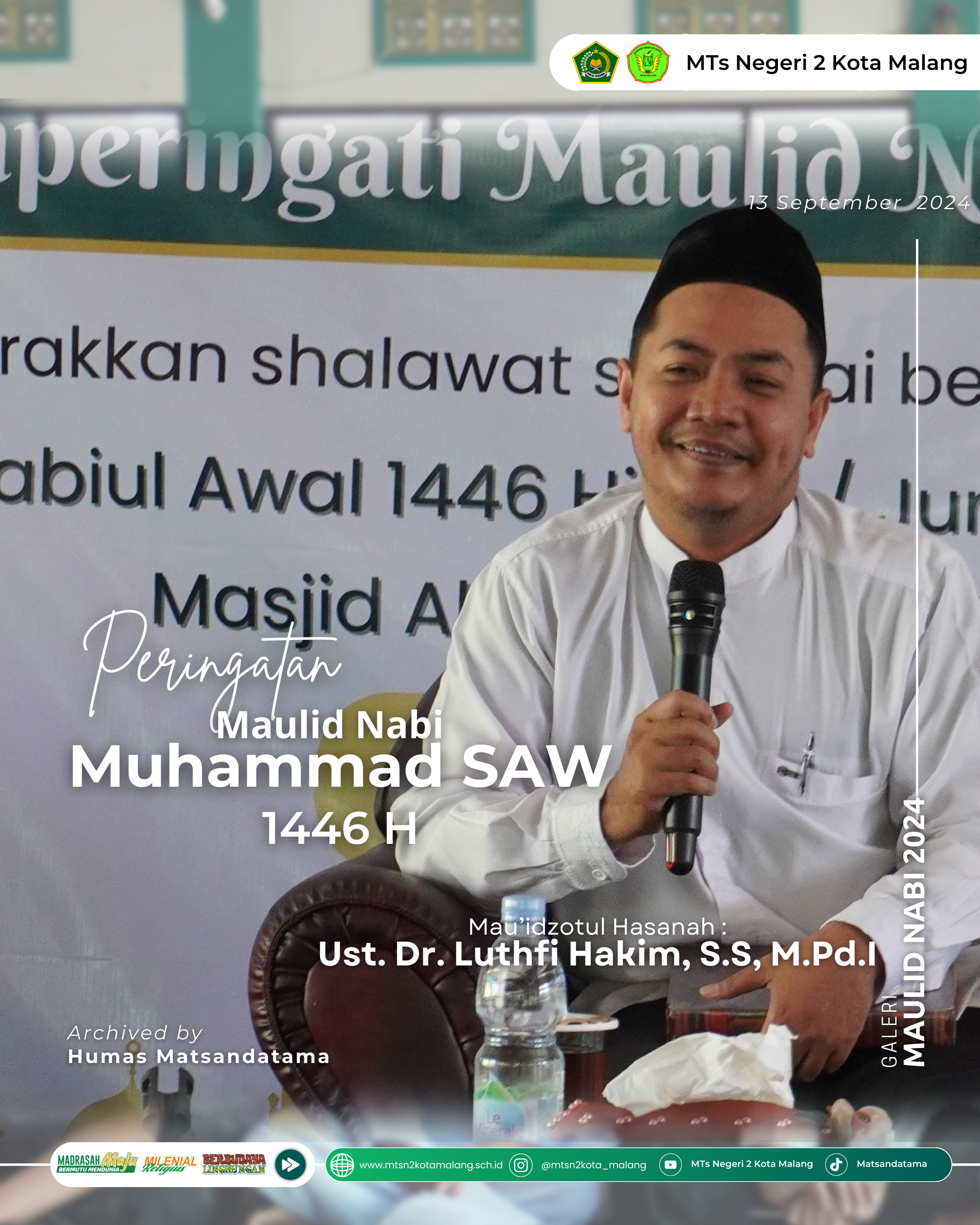 Kemeriahan Maulid Nabi Muhammad SAW di MTsN 2 Kota Malang: Sholawat, Kebersamaan, dan Teladan Rasul yang Menginspirasi