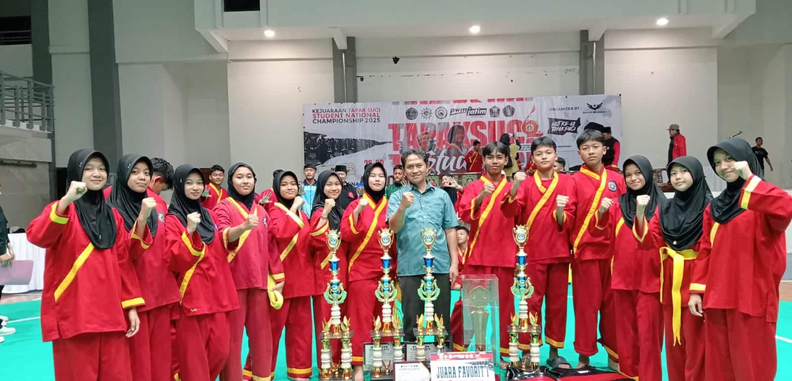 Matsandatama Mendominasi, Kontingen MTsN 2 Kota Malang Borong Juara di Kejuaraan Pencak Silat Tapak Suci Nasional