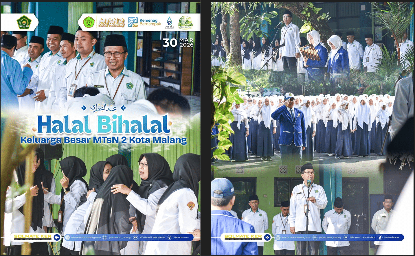 Harmoni Awal Sekolah: MTsN 2 Kota Malang Bangun Semangat Baru melalui Halalbihalal