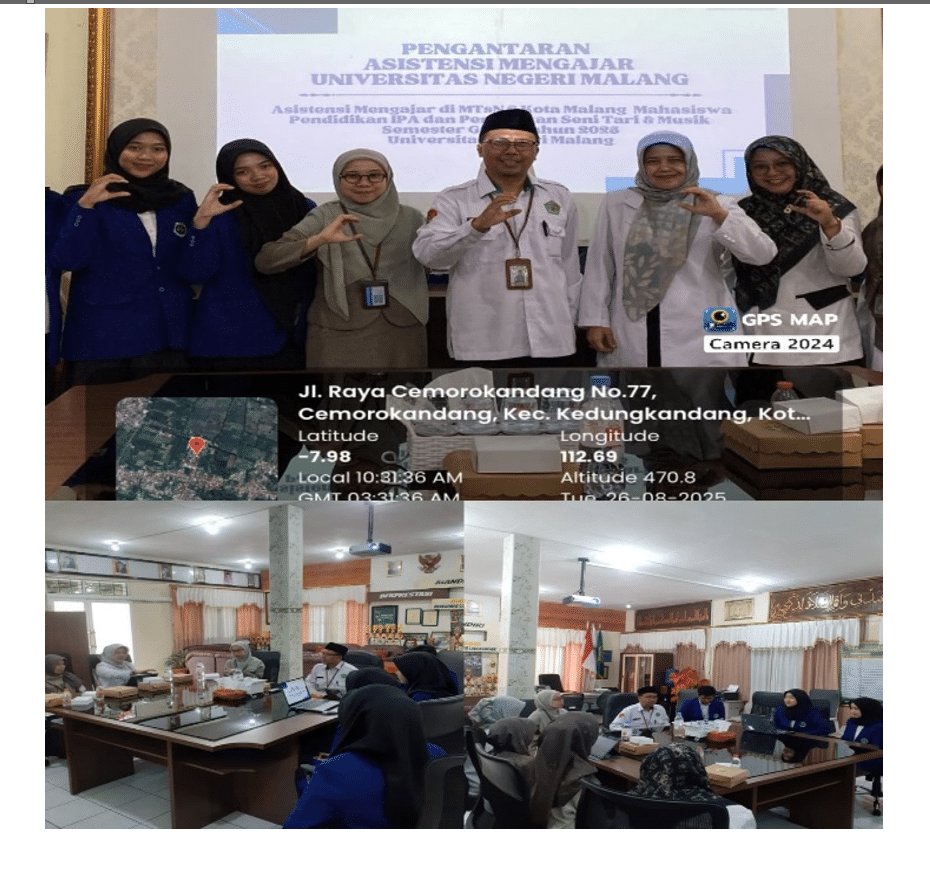 Mengukuhkan Sinergi PendidikanMTsN 2 Kota Malang Sambut Mahasiswa Asistensi Mengajar UM