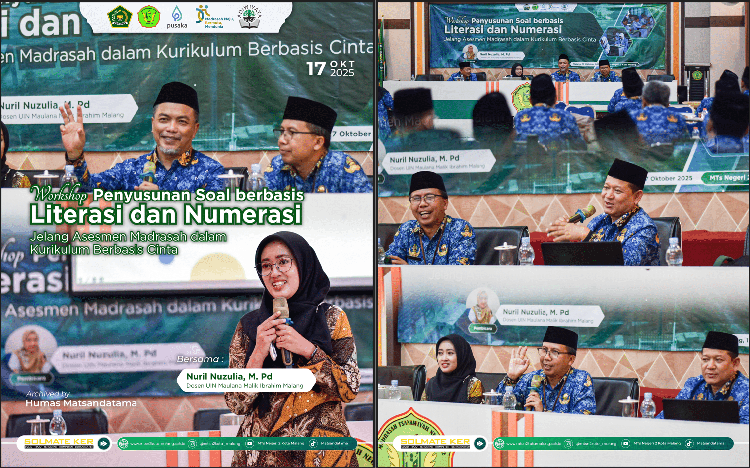 MTsN 2 Kota Malang Gelar Workshop Penyusunan Soal Berbasis Literasi dan Numerasi Jelang Asesmen Madrasah