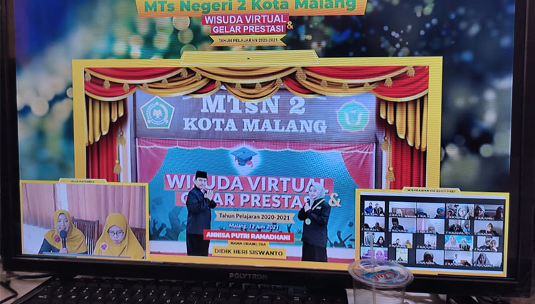 Wisuda Virtual MTsN 2 Kota Malang Bertabur Prestasi