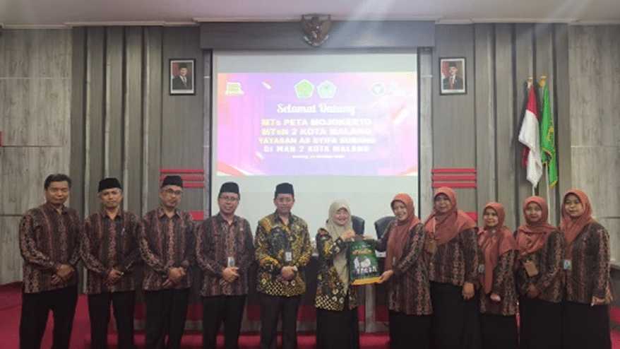 Menjemput Inspirasi, Menyalakan Prestasi MTsN 2 Kota Malang Studi Tiru ke MAN 2 Kota Malang, Gali Strategi Pembinaan Olimpiade dan Akademik Unggul