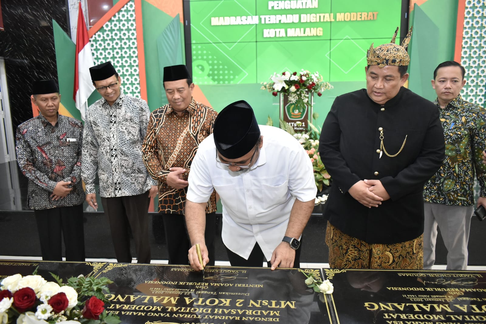 Peresmian MTsN 2 Kota Malang sebagai Madrasah Digital Moderat oleh Menteri Agama RI