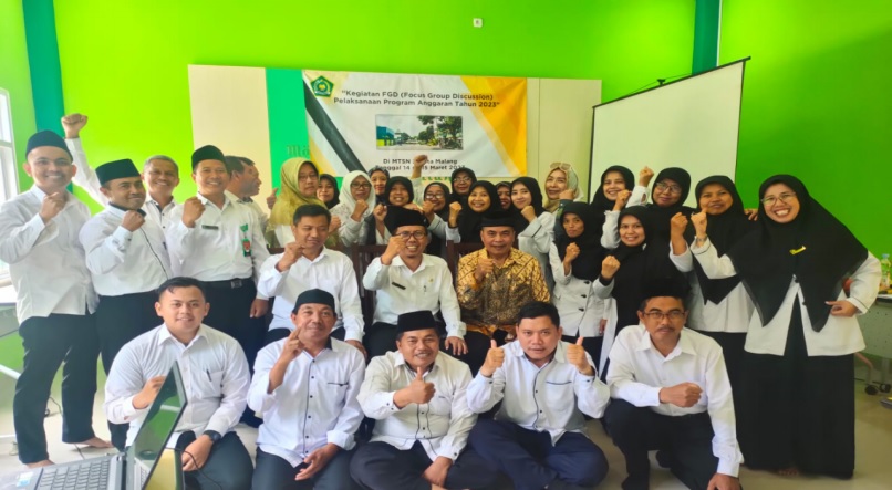 FGI, Focus Group Discussion Siap Mengawal Pelaksanaan Anggaran 2023 MTsN 2 Kota Malang