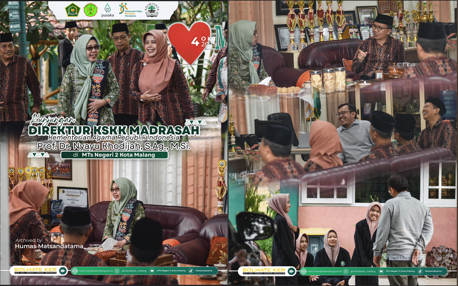 Kunjungan Inspiratif Direktur KSKK Madrasah Kemenag RI: Dorongan Semangat Menuju Madrasah Maju, Bermutu, dan Mendunia